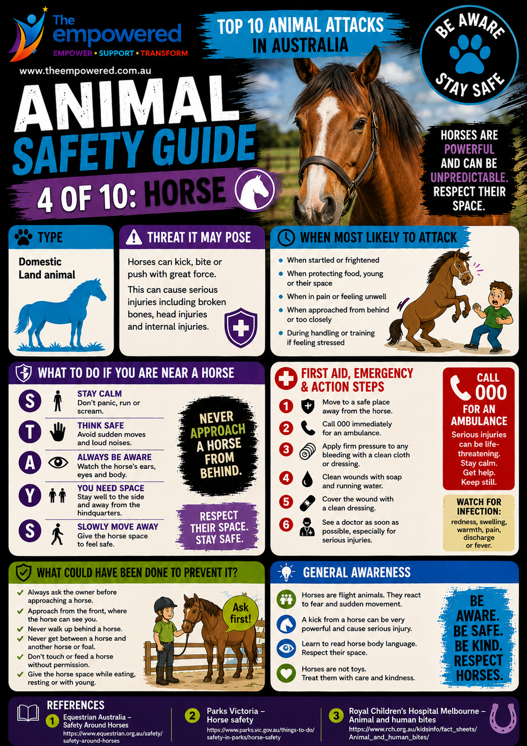 Horse safety lesson