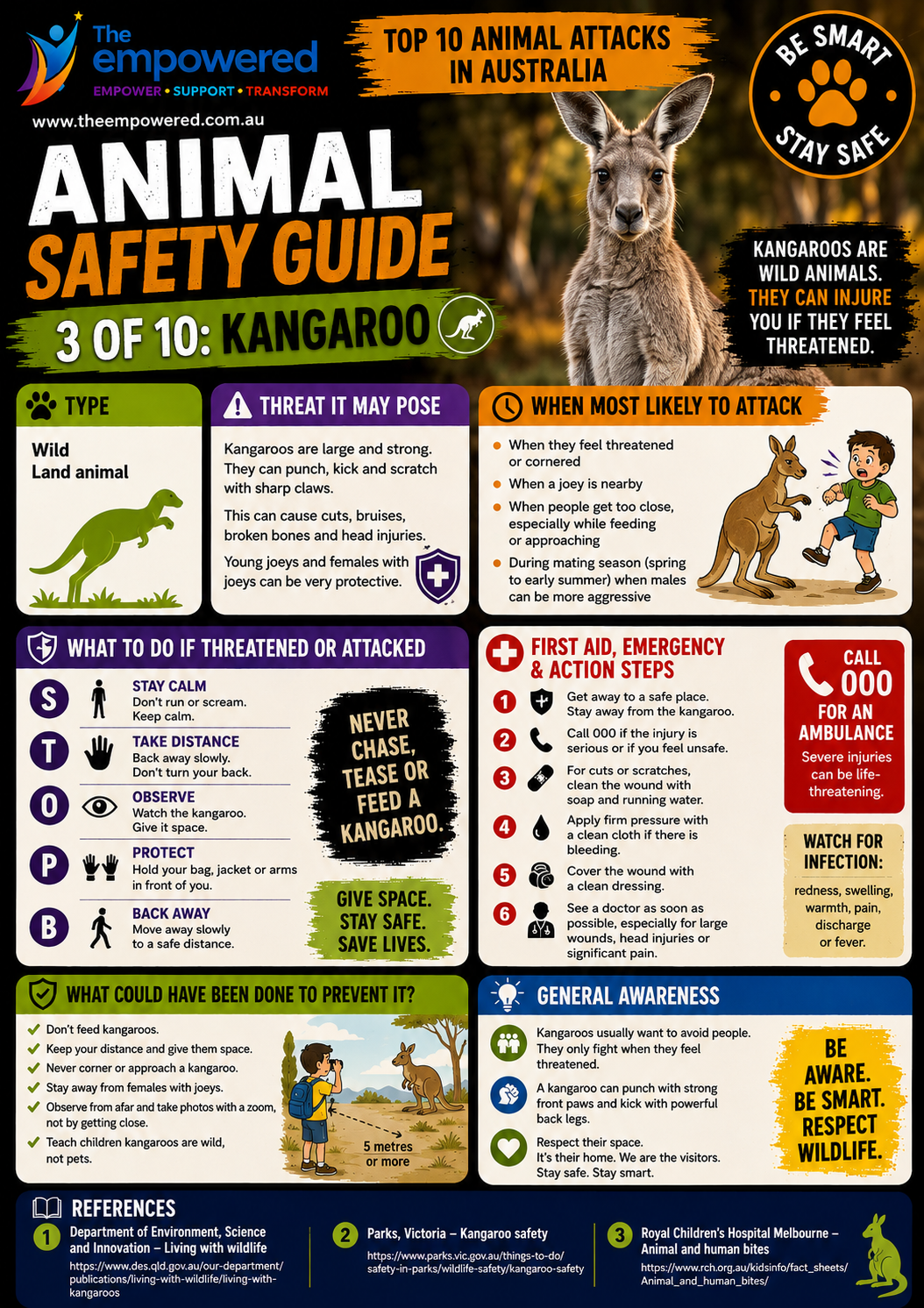 Kangaroo safety lesson